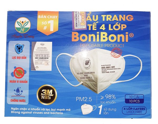Khẩu trang y tế N95 - Khăn Ướt Boniboni - Xưởng Sản Xuất Huyền Trang